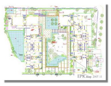 榮獲2008國家卓越建設獎極簡風水景配置圖